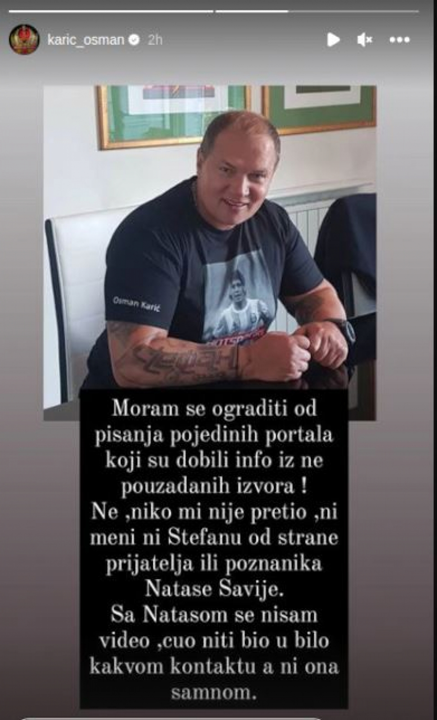 REAGOVAO ODMAH NAKON PRETNJI SMRĆU Oglasio se Osman Karić, pa otkrio sve o osveti koja se sprema za Stefana!