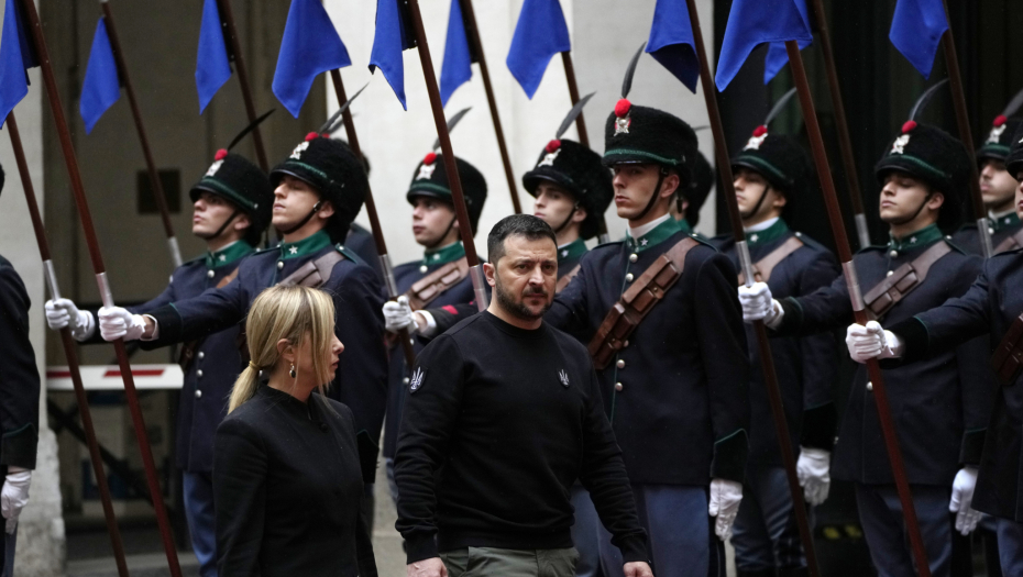 ZELENSKI STIGAO U RIM Prvo razgovara sa Meloni, u toku dana sastanak i sa papom