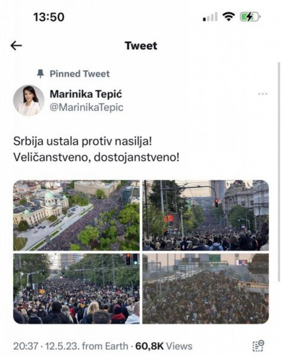 OBJAVILI SMO LAŽNE FOTOGRAFIJE SA PROTESTA! I Marinika Tepić priznala: Dobijamo te fotografije (VIDEO)