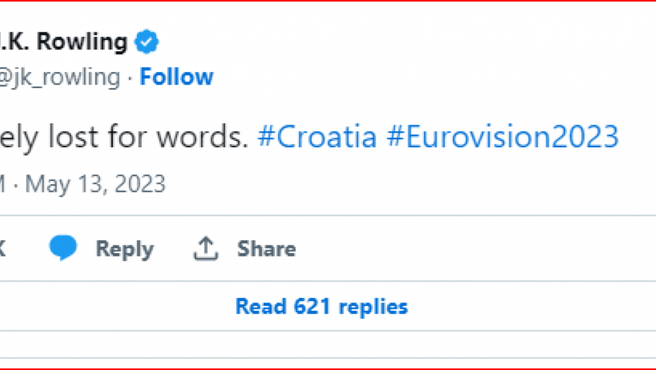 Tvit autorke "Hari Potera"