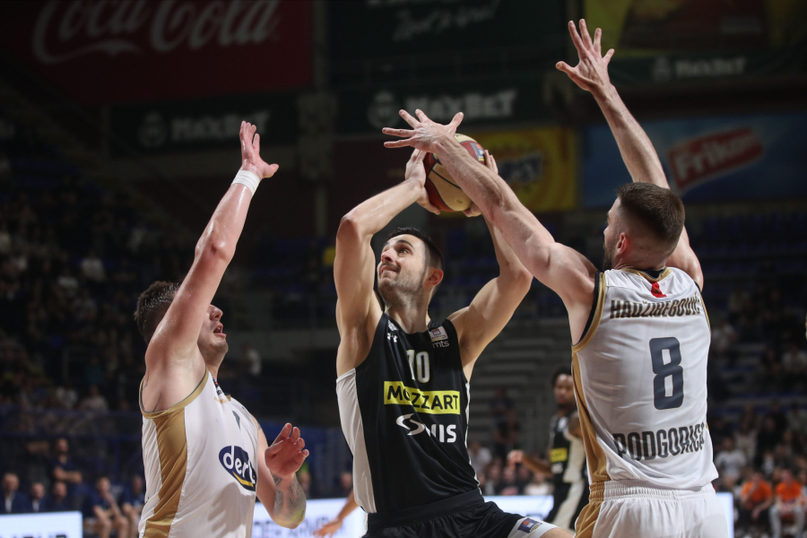 BLAMAŽA CRNO-BELIH U PIONIRU Studentski centar odigrao vanserijsku partiju, napravio mega iznenađenje i srušio Partizan u prvom meču četvrtfinala ABA lige