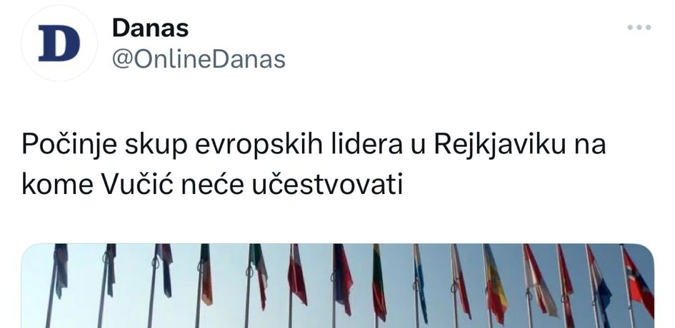 TAJKUNSKI BEDNICI Vučić otkazao učešće zbog tragedije, za "Danas" je to antievropska politika