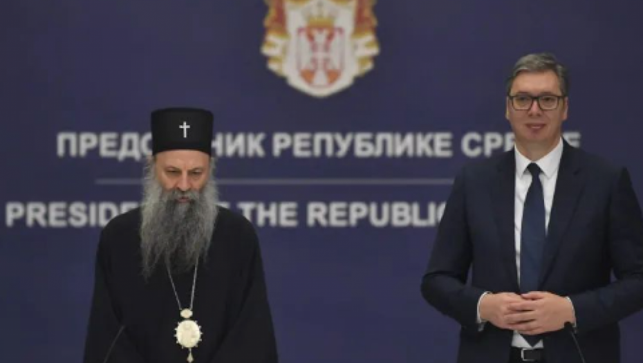 JEDINSTVO NARODA U VREMENIMA ISKUŠENJA STUB OČUVANJA DRŽAVE: Predsednik Vučić sa patrijarhom o pitanjima od sudbinskog značaja za Srbiju