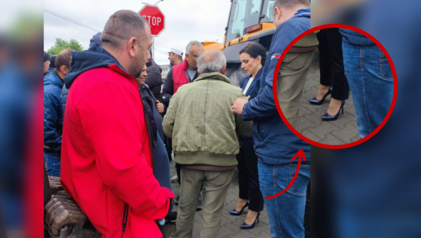 MARINIKA TEPIĆ DAJE INSTRUKCIJE Paorka na štiklama, protest pod njenom palicom (FOTO)