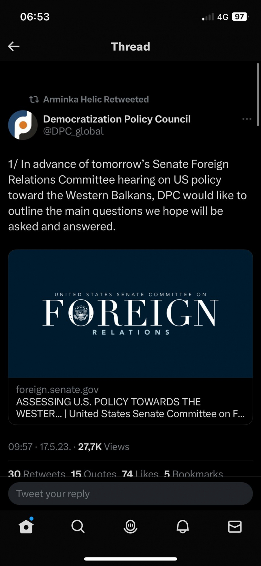 EVO KO STOJI IZA NAPADA U SENATU NA SRBIJU I VUČIĆA Arminka Helić - tvorac rezolucije o genocidnim Srbima! (FOTO)