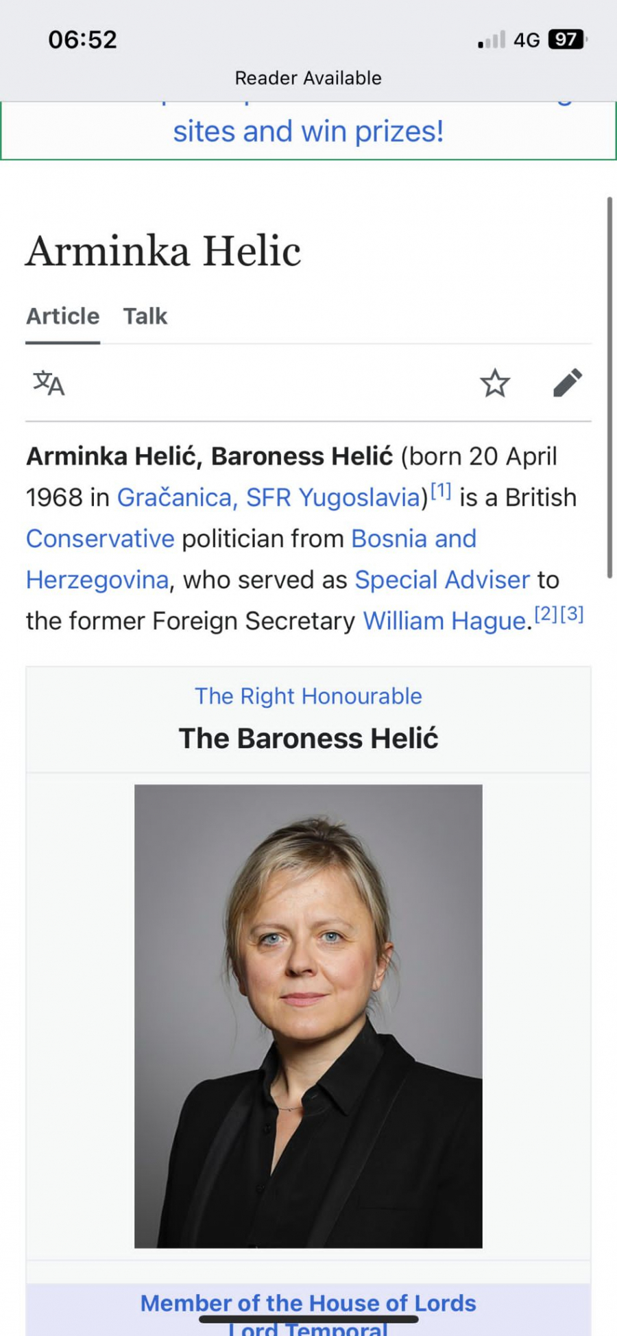 EVO KO STOJI IZA NAPADA U SENATU NA SRBIJU I VUČIĆA Arminka Helić - tvorac rezolucije o genocidnim Srbima! (FOTO)