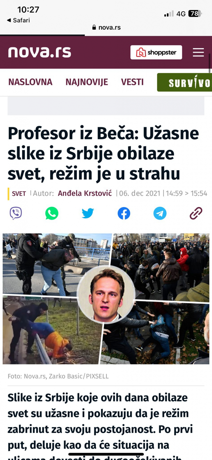ISTA MATRICA, ISTA POLITIKA Jedan od najvećih promotera teze da su Srbi genocidni zove na proteste (FOTO)