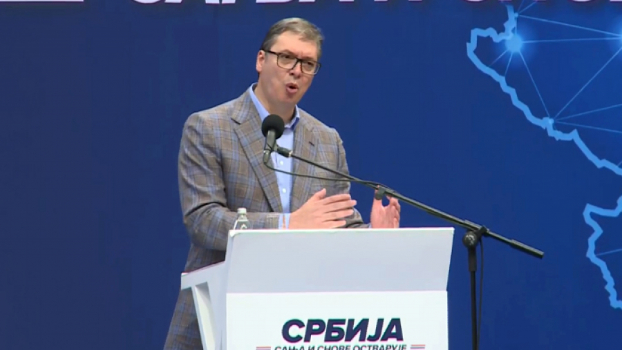 NARODNI MITING U PANČEVU Vučić: Nema povlačenja, nema predaje (FOTO/VIDEO)