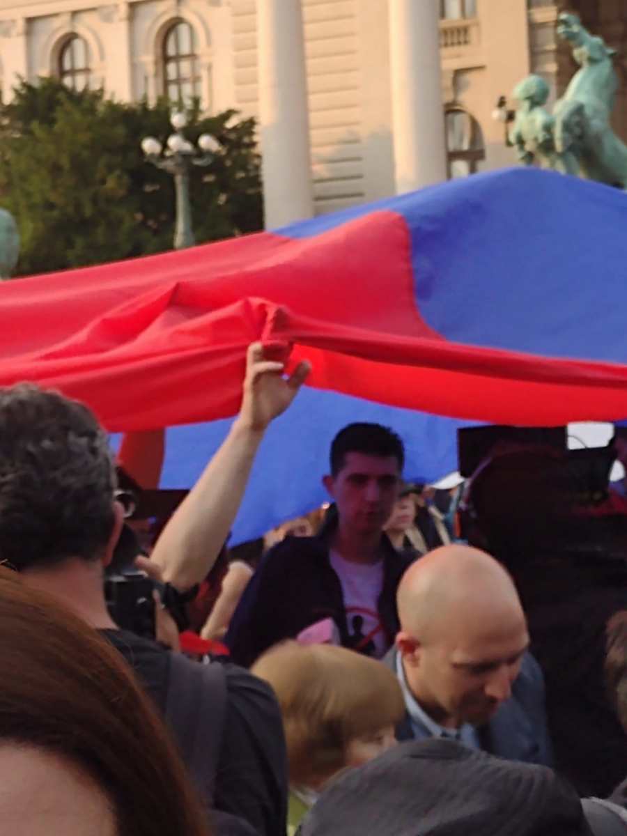 ZABRANJEN ZBOG NASILJA, NA PROTESTU 