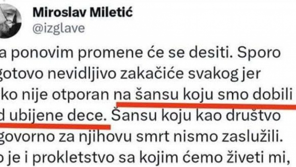 "UBIJENA DECA SU NAŠA ŠANSA!" Najjezivija izjava ideologa blokade Srbije koja je ogolila sve