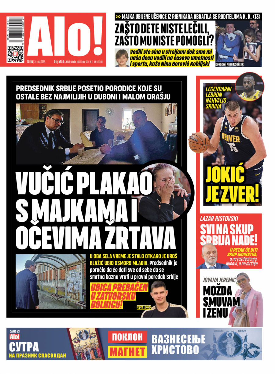 ZAŠTO DETE NISTE LEČILI, ZAŠTO MU NISTE POMOGLI? Majka ubijene učenice iz Ribnikara obratila se roditeljima K. K. (13)