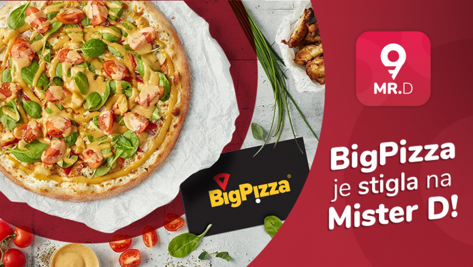 BigPizza od sada dostupna na Mister D aplikaciji