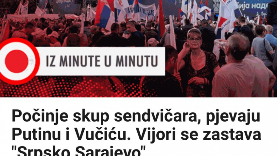 DVOLIČNOST HRVATSKIH MEDIJA Pljuju po nama, a pomno prate najveći skup jedinstva u istoriji Srbije!