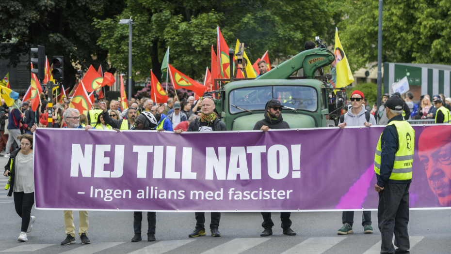 Protest protiv NATO u Švedskoj