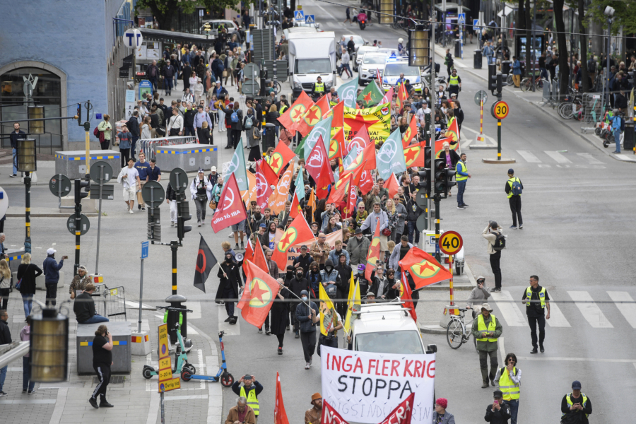 Protest protiv NATO u Švedskoj