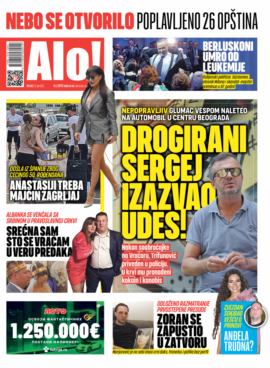 Naslovna strana Alo! novina