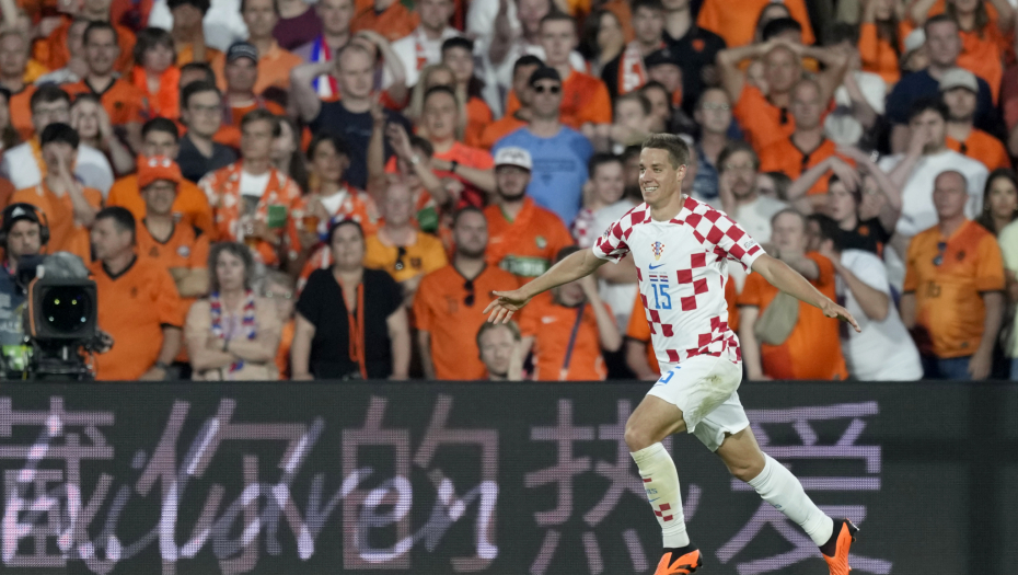 Detalj sa meča Holandija - Hrvatska