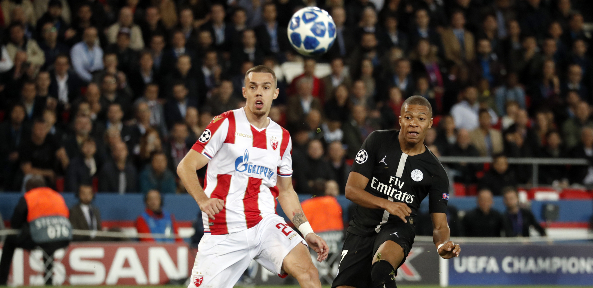 Detalj sa meča PSŽ - Zvezda