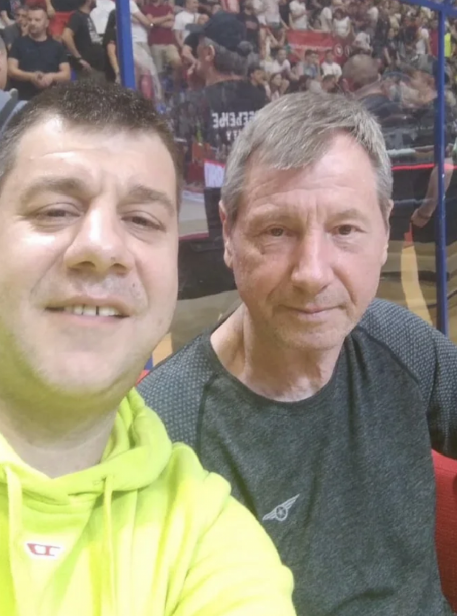 Ivan Marinković na utakmici sa Mokom Slavnićem