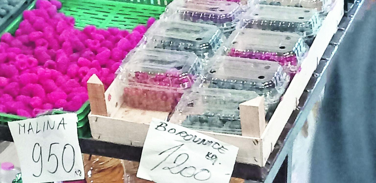 maline borovnice prodavnica