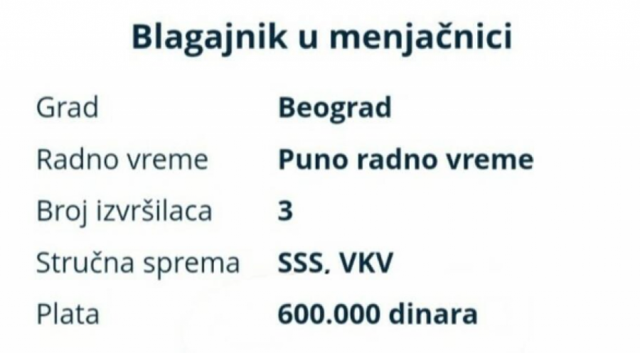 oglas posao 600.000