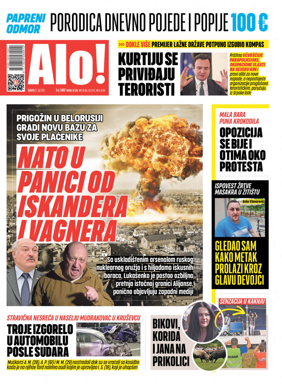 Alo! naslovna strana