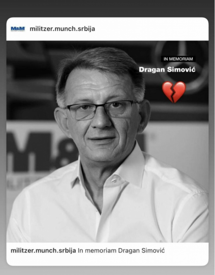 Dejani Živković preminuo svekar