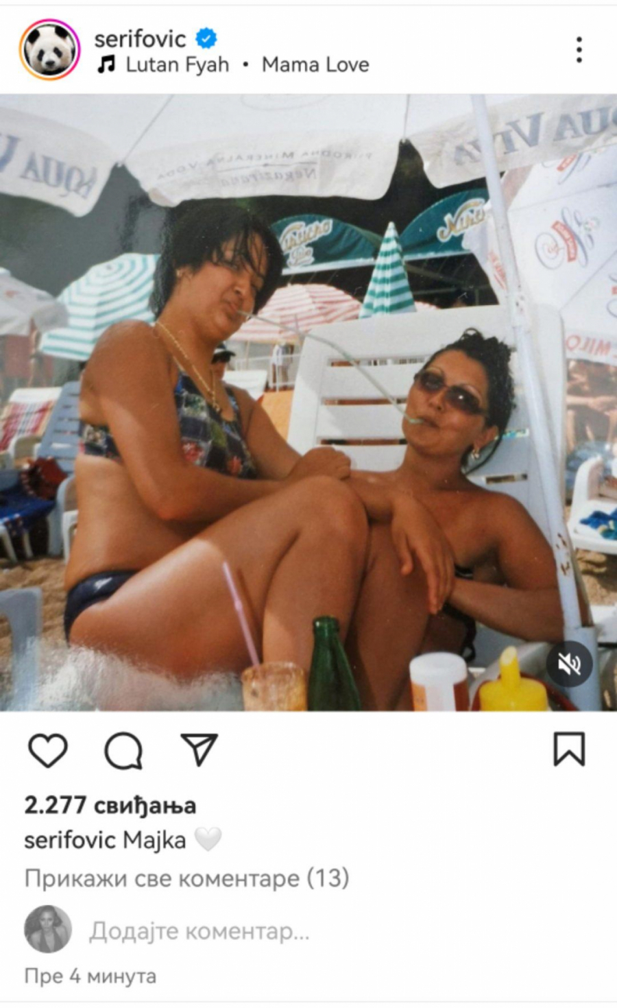 Marija objavila sliku sebe i majke Verice iz mlađih dana