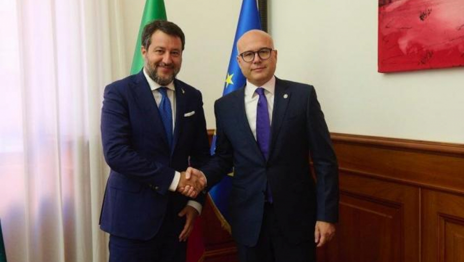 Miloš Vučević sa Mateom Salvinijem