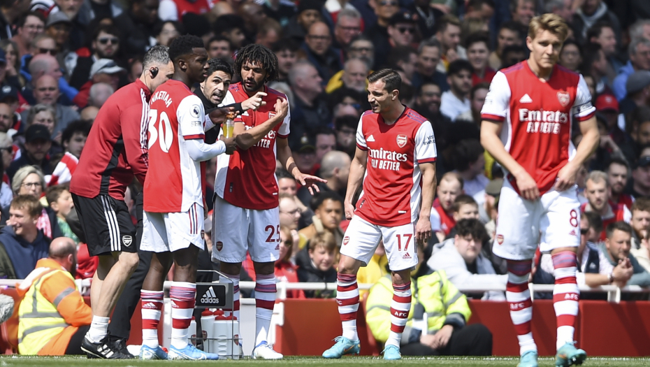 Arteta s igračima Arsenala