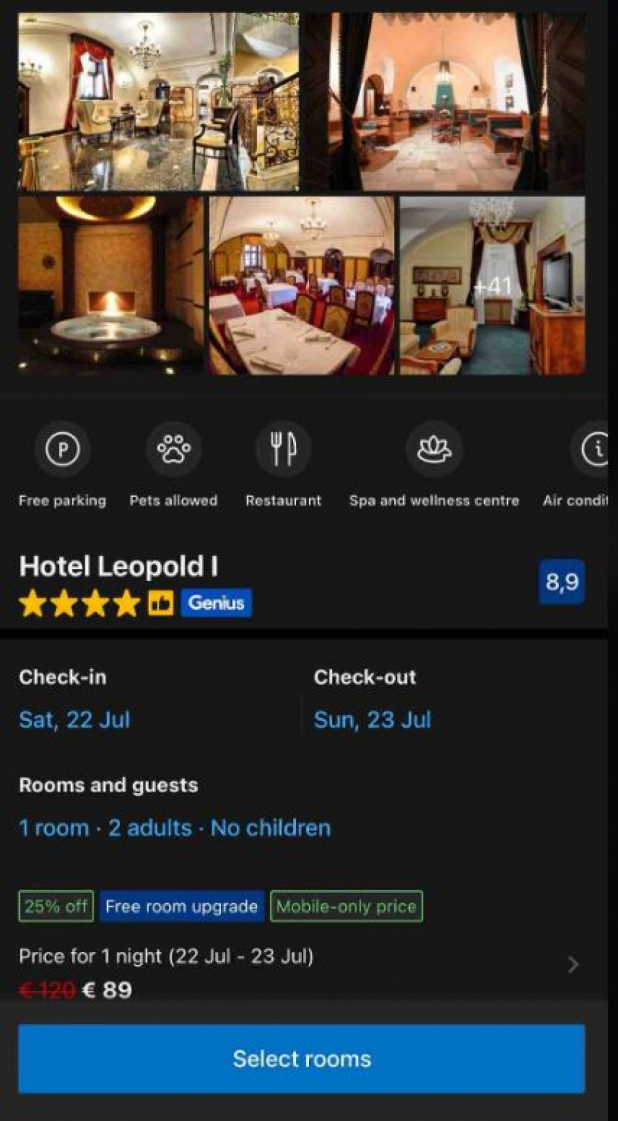 Cene soba tokom Exita