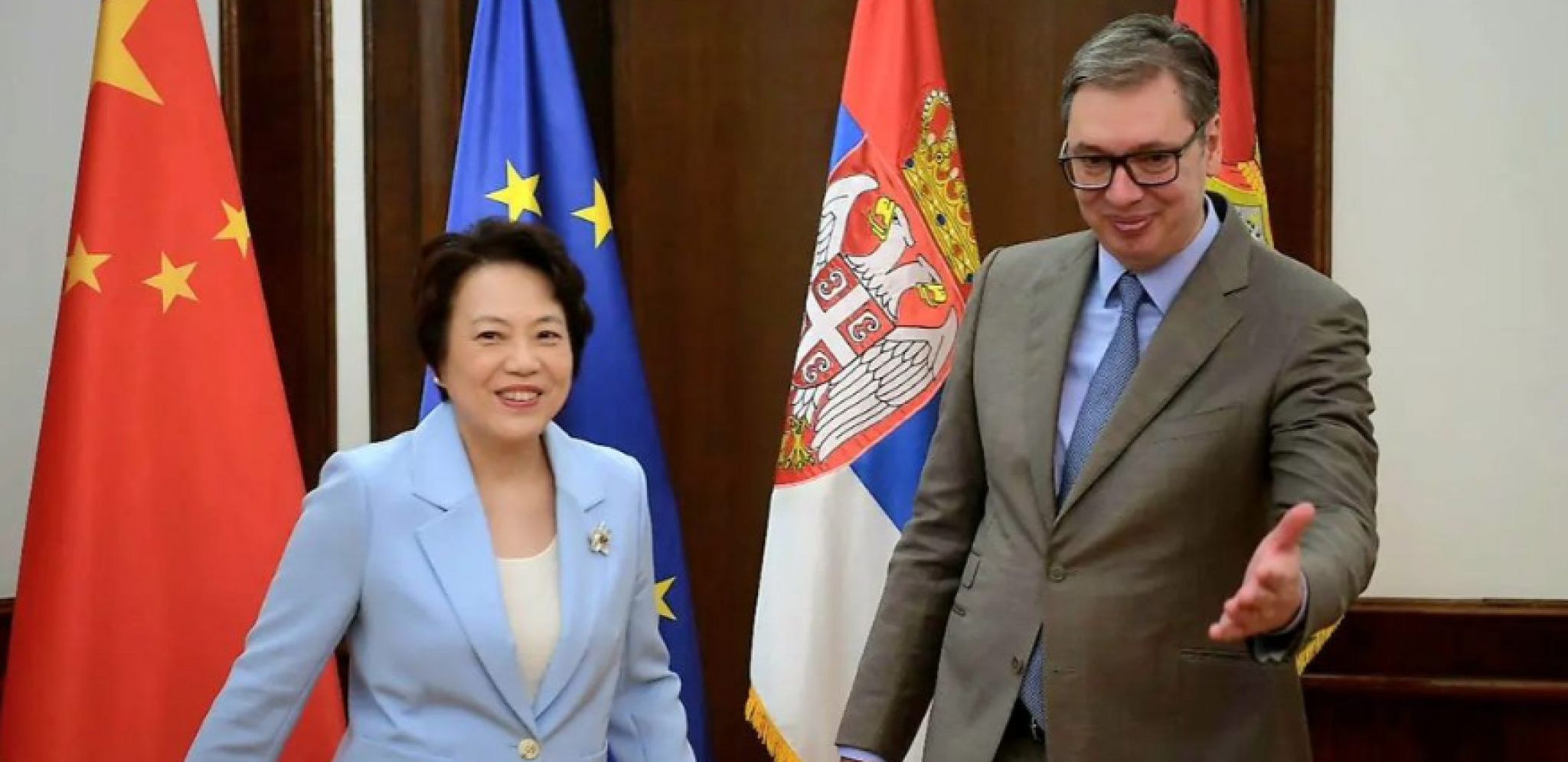 Čen Bo i Aleksandar Vučić