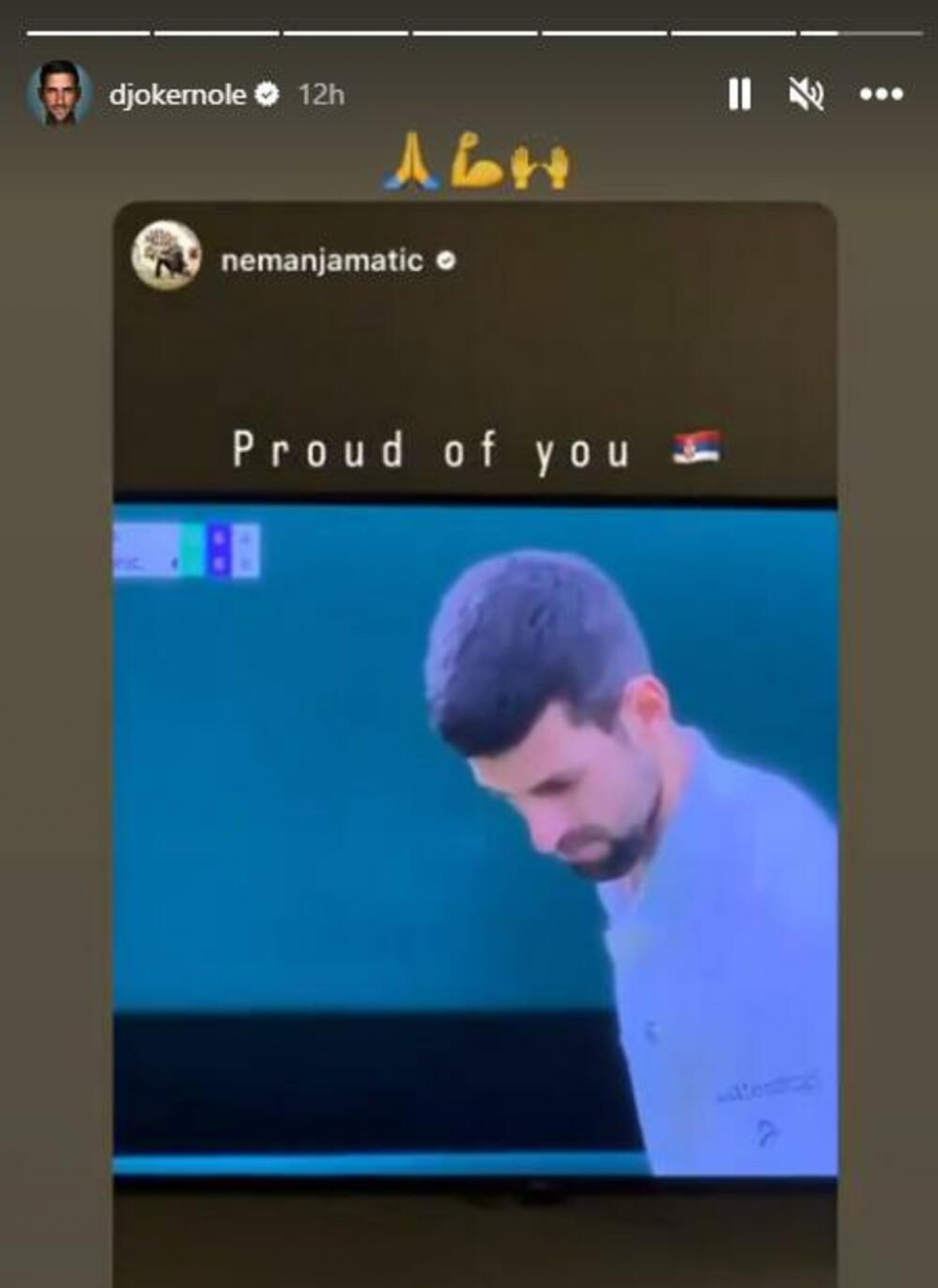 Novak Đoković i Nemanja Matić