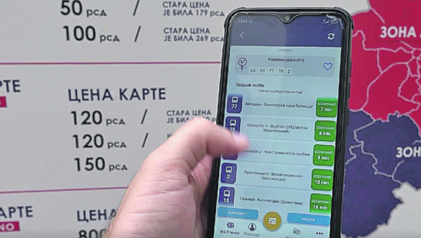 Da li koristite novu aplikaciju za prevoz