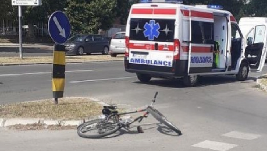 oboren biciklista na limanu