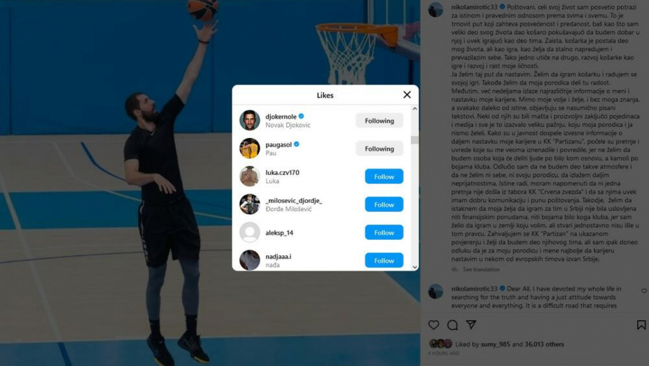 Novak Đoković i Nikola Mirotić