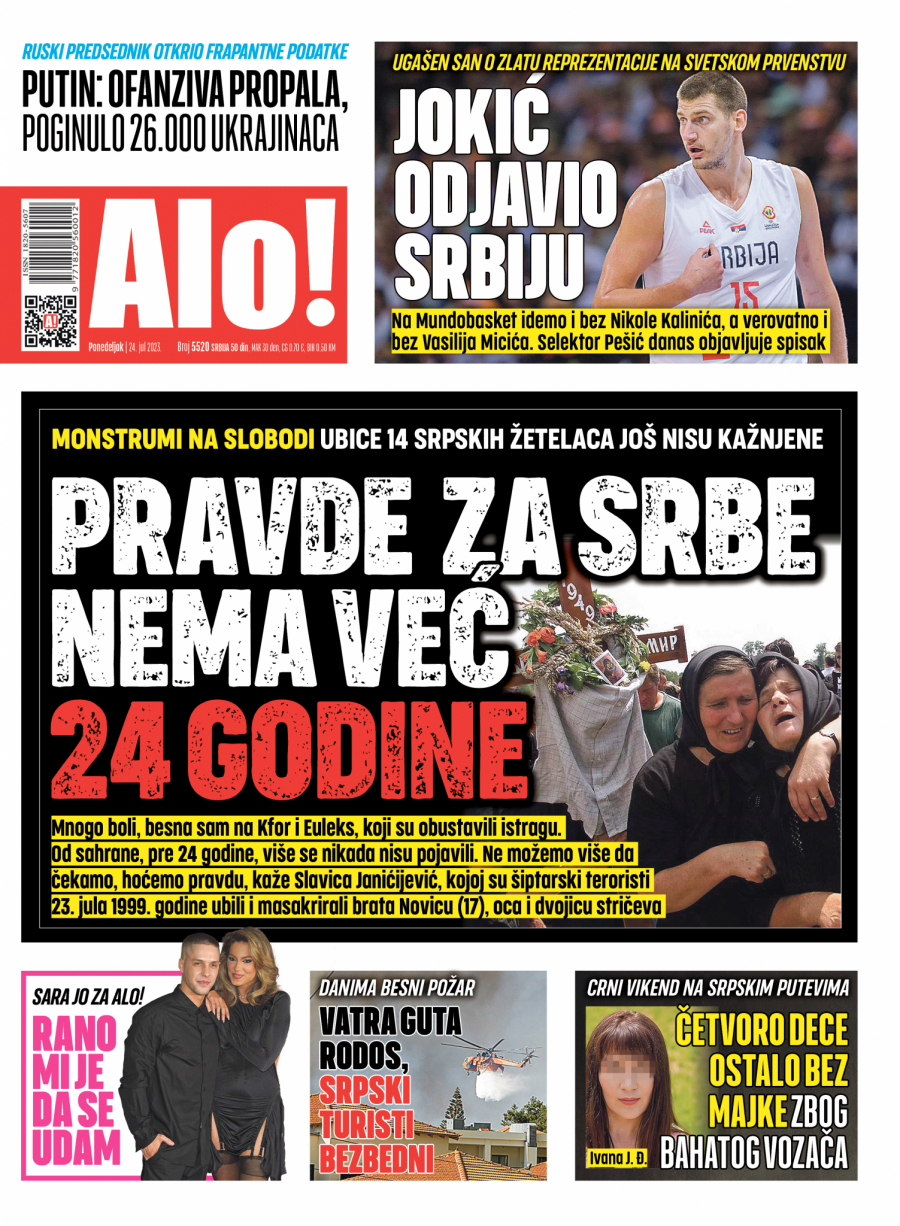 Nalsovna strana Alo! novina