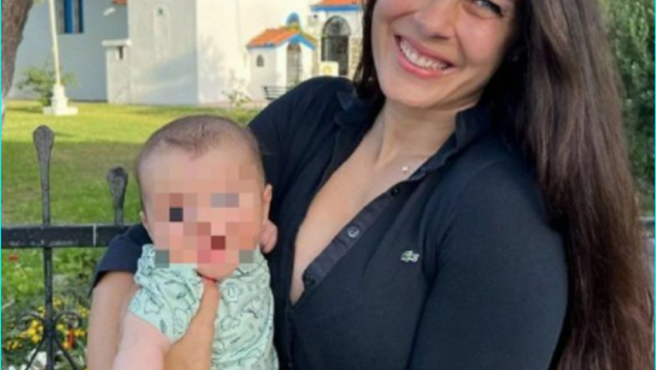 Milica Mandić sa sinom 