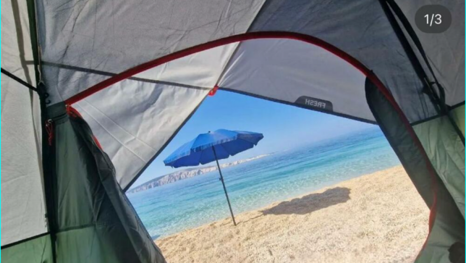 Danijela letuje po šatorom 