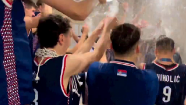 Slavlje košarkaša Srbije