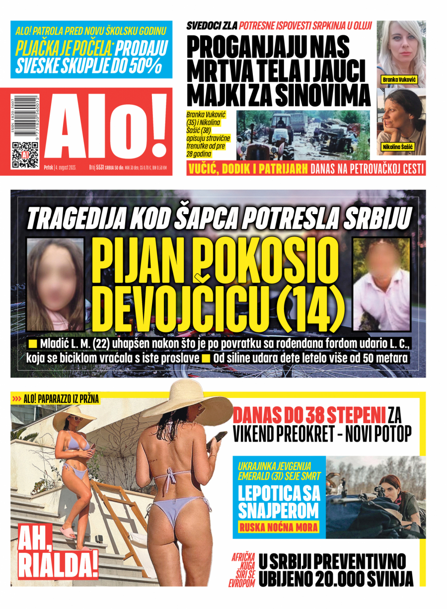 Alo! naslovna strana