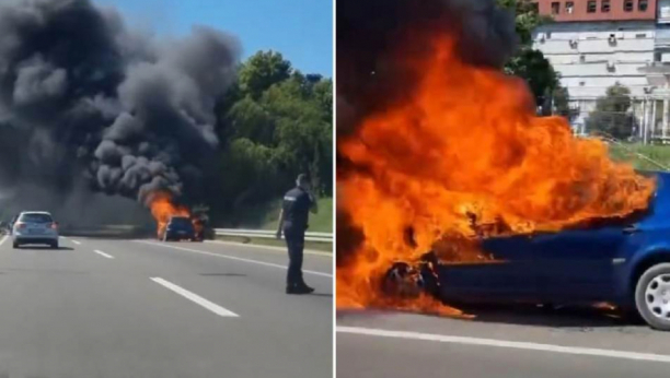 Izgoreo automobil u Beogradu