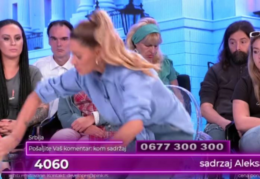 Ana Ćurčić polila voditeljku sokom