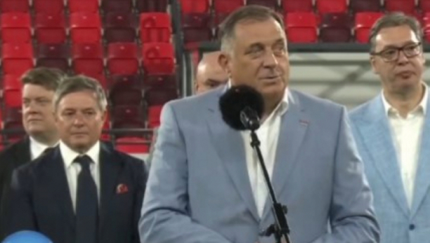 Milorad Dodik na otvaranju stadiona u Leskovcu