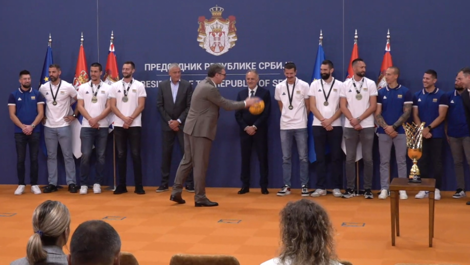 basketaši kod predsednika Vučića