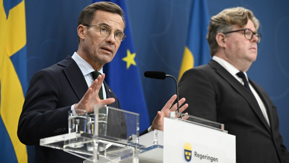 Švedski premijer na konferenciji za štampu