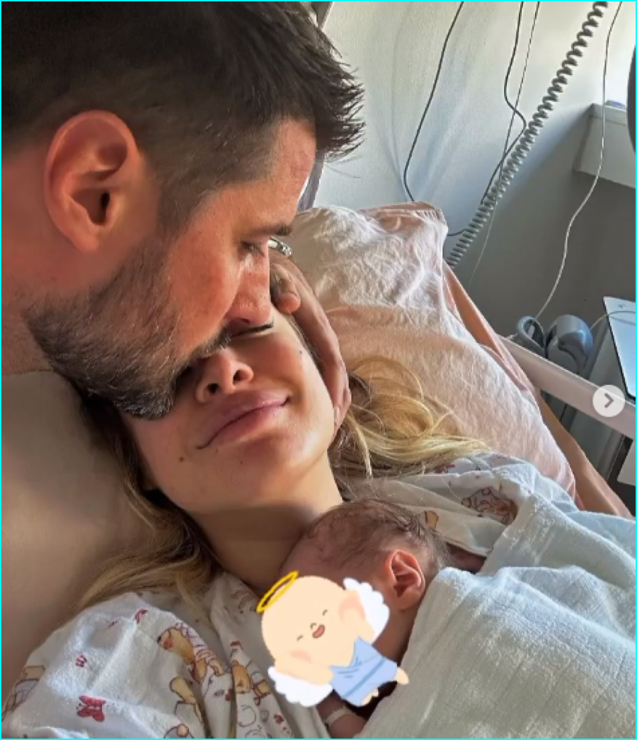 Marko i Luna sa bebom