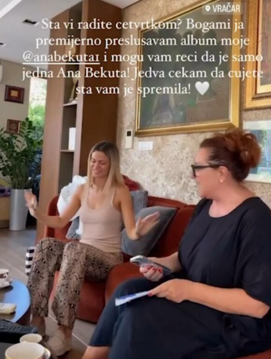 Milica Pavlović u gostima kod Ane Bekute