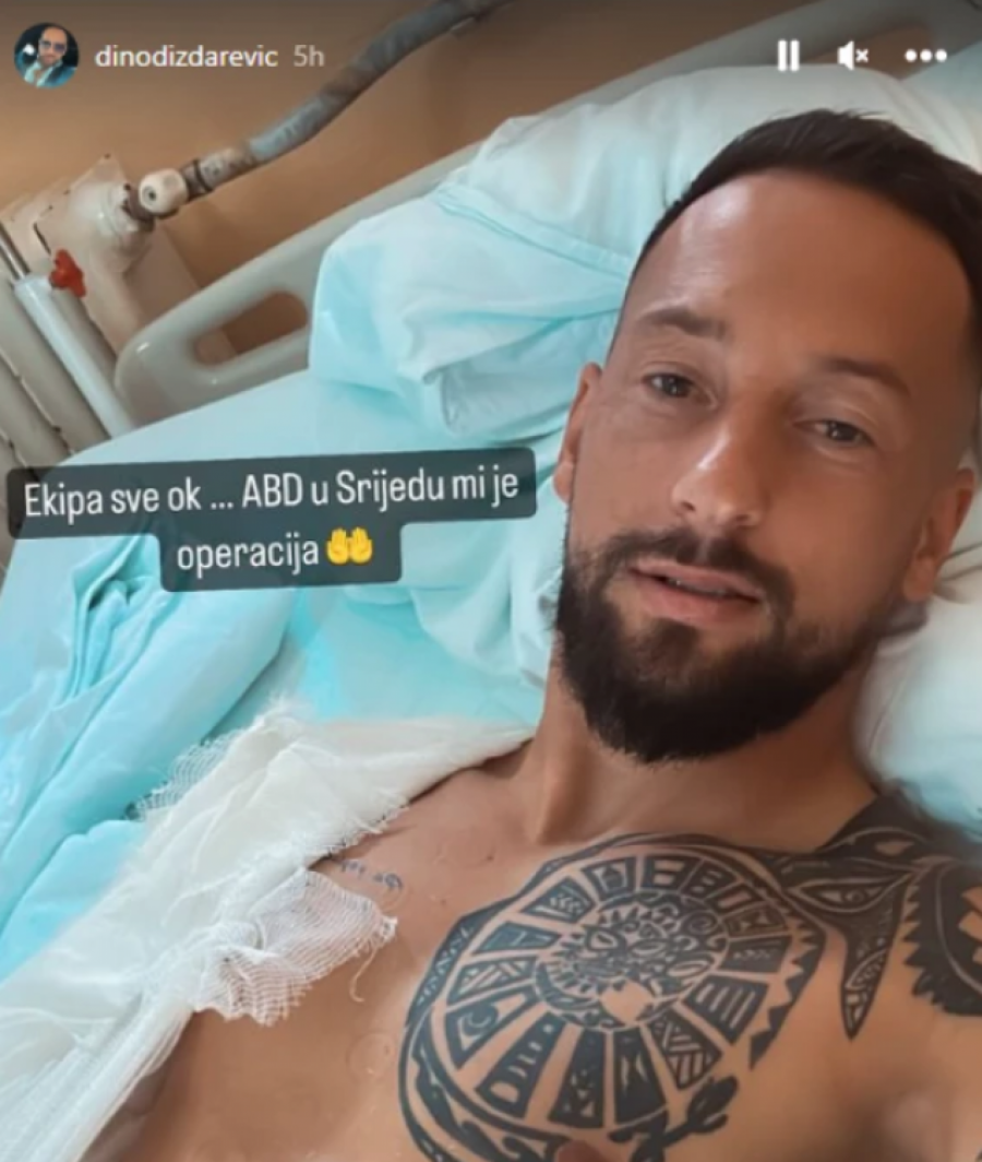 Dino Dizdarević mora na operaciju
