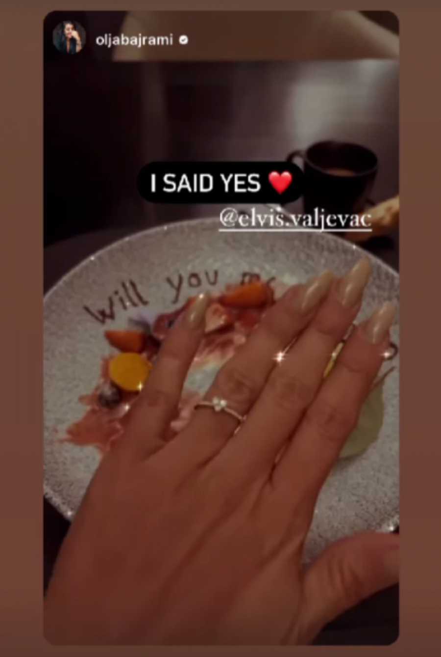 Udaje se Olja Bajrami